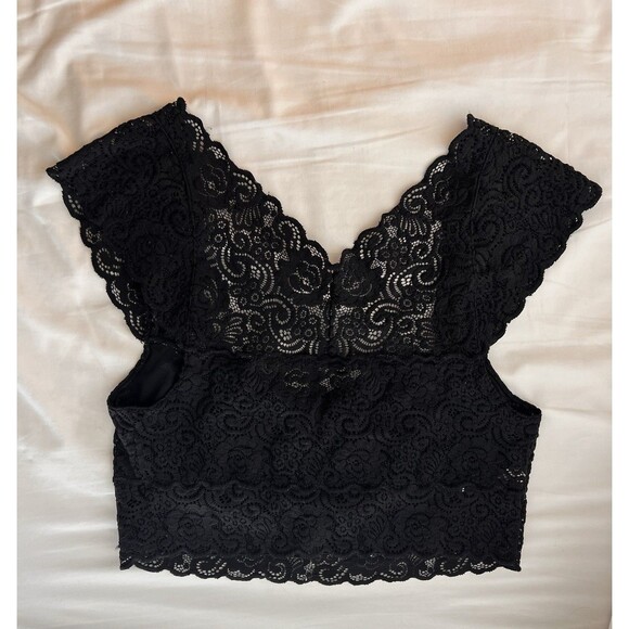 Free People Lace Sweetheart-Neck Brami Underwire Bralette Romance Party Festival - Picture 6 of 8